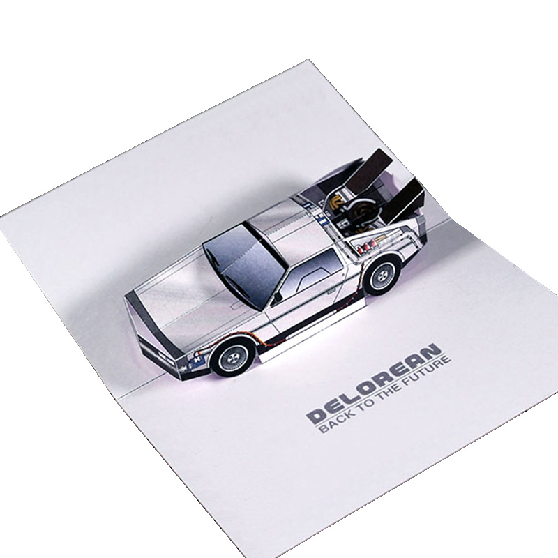 Art Craft Cardboard - العودة إلى المستقبل المنبثقة بطاقة DMC-12