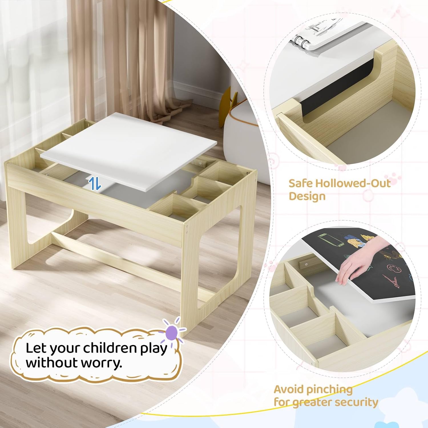 طاولة وكرسي فنون للأطفال 3 في  - مراجعة Art And Craft For Nursery وسعره