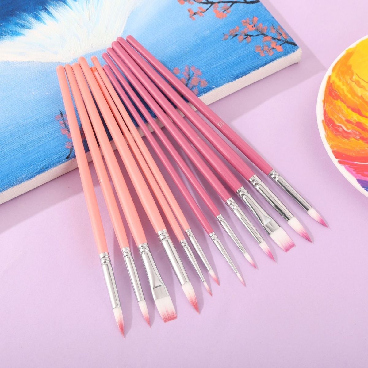 مجموعة من 6 فرش نايلون للرسم ب - مراجعة Gouache Paint Set وسعره