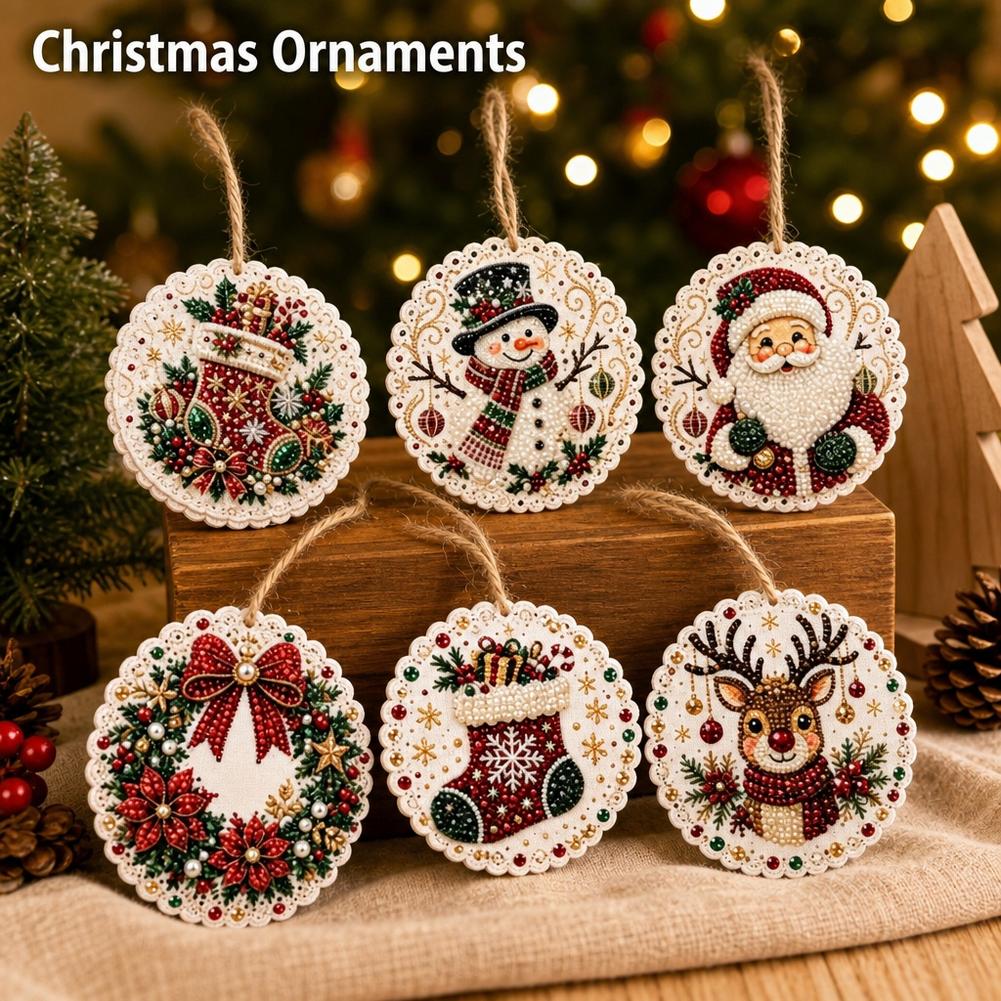 6 قطع من زينة عيد الميلاد، مجم - مراجعة Art Craft Kit وسعره