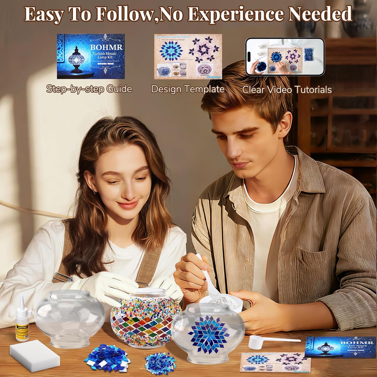 طقم صنع مصباح تركي فسيفسائي ثل - مراجعة Art Craft Kit وسعره