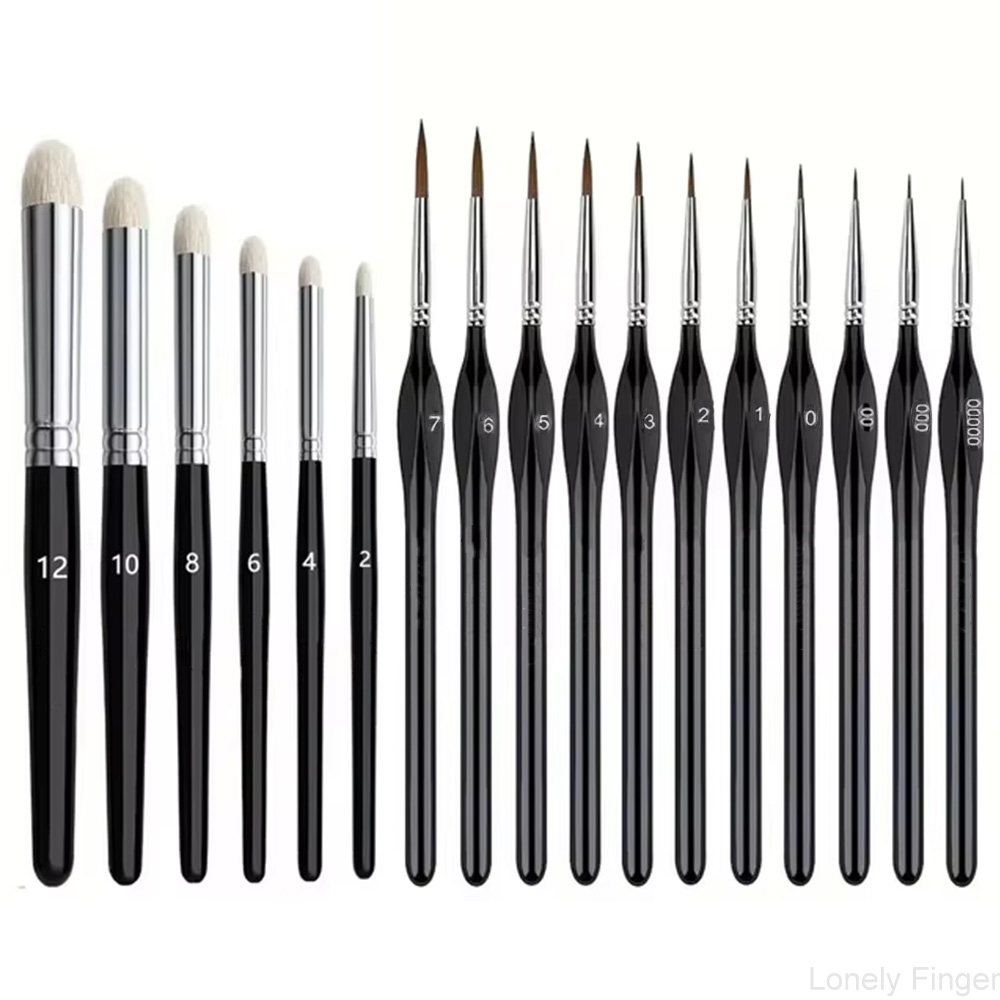مجموعة فرش طلاء جاف مصغرة، 1/3 - مراجعة Gouache Paint Set وسعره