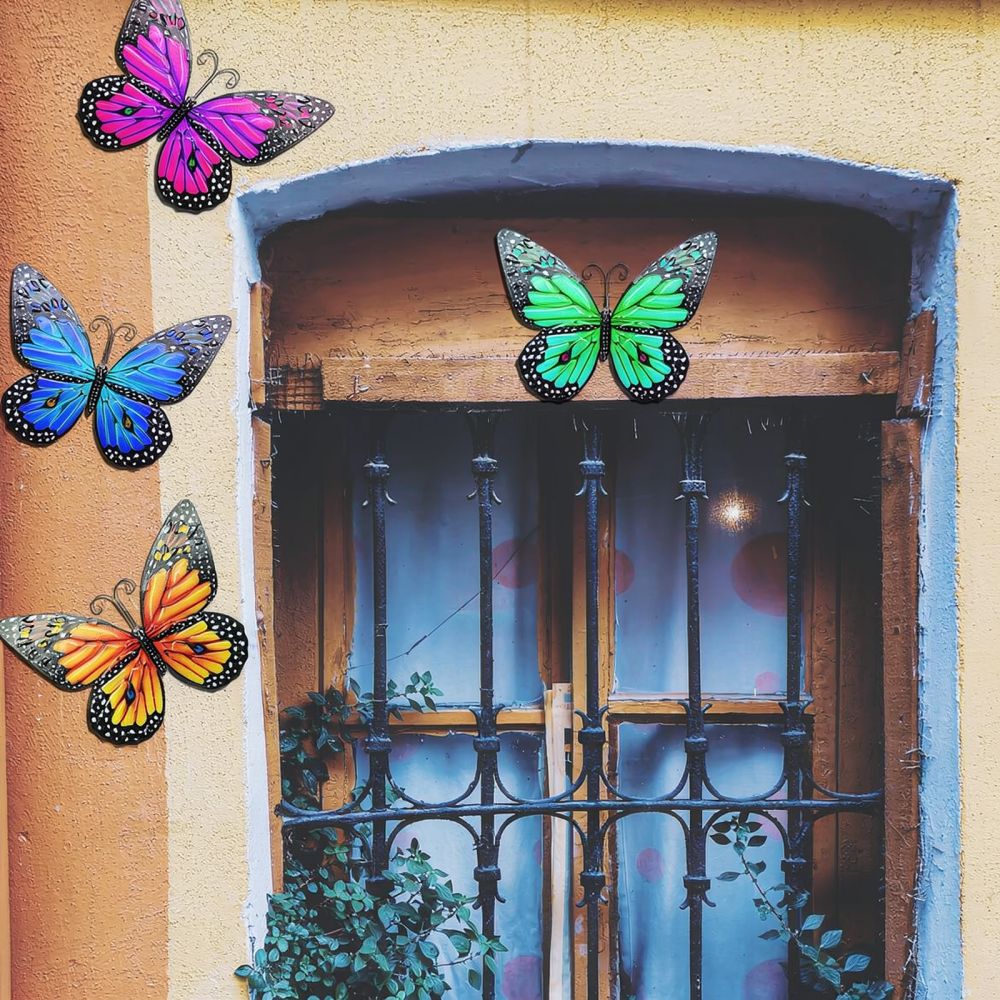 زينة حائط على شكل فراشة معدنية - مراجعة Art And Craft For Nursery وسعره