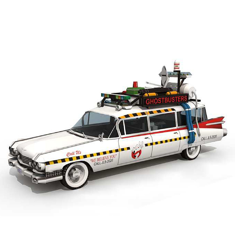 Ghostbusters سيارة Ecto-1A 1:2 - مراجعة Art Craft Cardboard وسعره