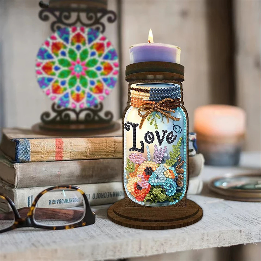 حامل شموع على شكل قلب، هدية عي - مراجعة Art Craft Kit وسعره