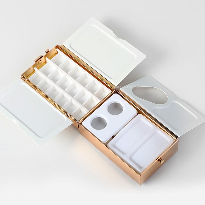 صندوق ألوان مائية مطلي بالنحاس - مراجعة Gouache Paint Set وسعره