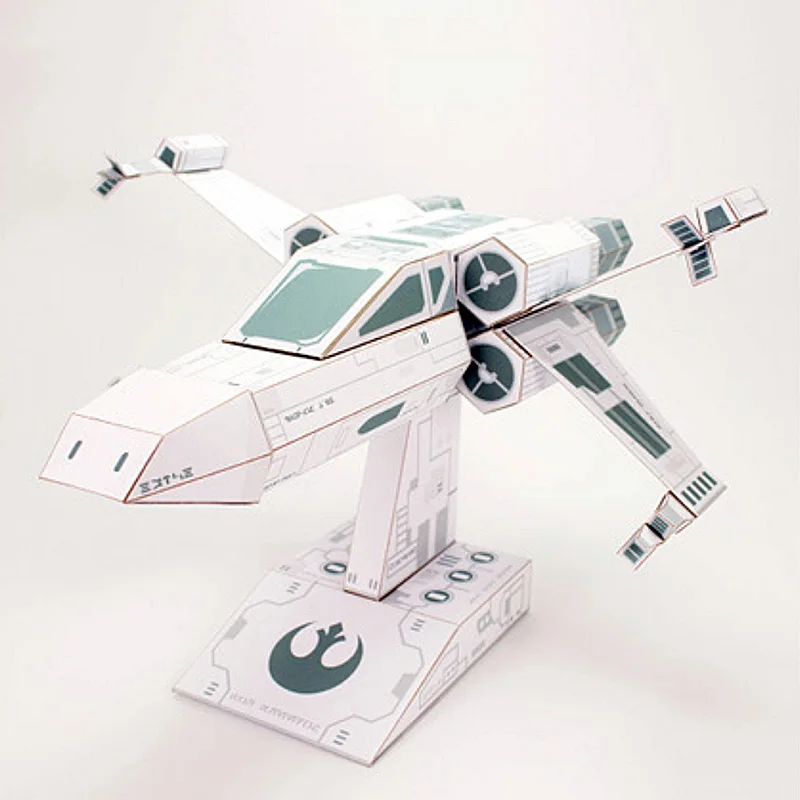 X-WING مقاتلة ورقة بيضاء نموذج - مراجعة Art Craft Cardboard وسعره